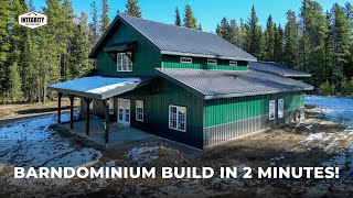 Building a Barndominium | Time-lapse home construction