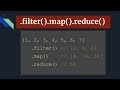 Javascript .filter(), .map() and .reduce() on real world examples