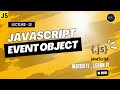 Event Object in JavaScript | JavaScript Events | Lecture - 12 | JavaScript Tutorial in Hindi