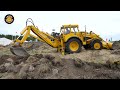 1965 69 bm volvo g 612 backhoe working.