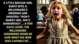 A LITTLE BEGGAR GIRL BURST INTO A MILLIONAIRE'S WEDDING AND SHOUTED: \