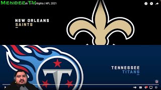 New Orleans Saints vs Tennessee Titans | Week 10 2021 | Reaction