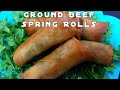 Ground Beef and Vegetable Spring Roll/Lumpiang Shanghai Recipe/Easy Recipe