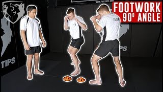 Footwork Drill to Create 90° Angle in a Fight