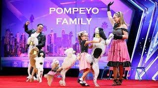The Pompeyo Family Adorable Animal Act Performs Themed Dog and Family Act