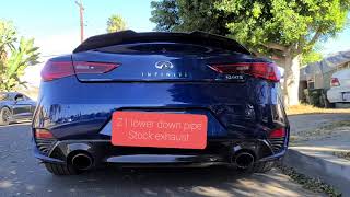 Infiniti Q60 ark cat back exhaust