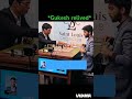 heartbreak for praggnanandhaa against gukesh chess chessshorts praggnanandhaa gukesh