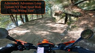 Adirondack Adventure Loop New York Dual Sport Adventure Ride: The Wrong Turn