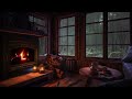 10 hour cozy country cottage ambience with rain and fireplace sounds for sleeping u0026 relaxation