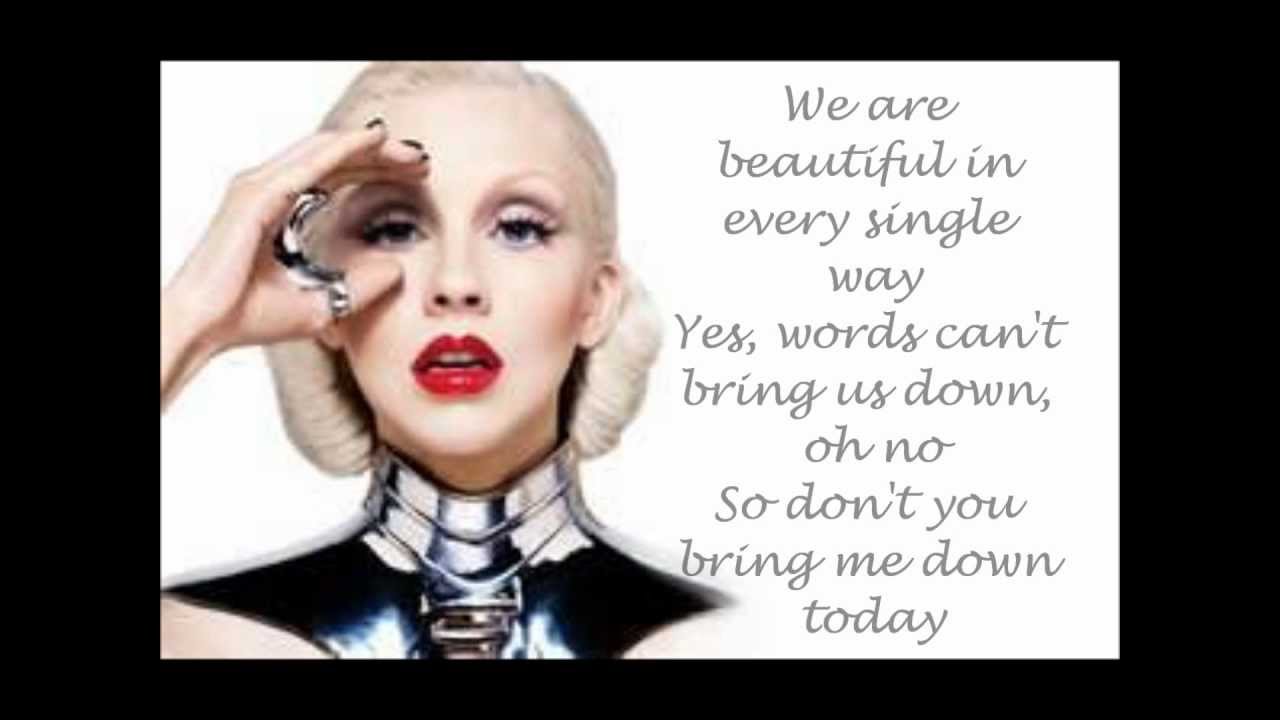 Beautiful Christina Aguilera Lyrics : 10 Empowering Christina Aguilera ...