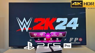 WWE 2K24 PS5 Pro Gameplay With LG Oled TV 4K 60FPS