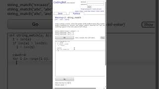 🧮 CodingBat – Python - WarmUp 2 - 09 string_match #codingbat #programminglanguage #python