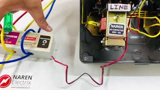 Naren Single Phase Preventor Model Mini connections to LTLK Star Delta Starter (English Version)