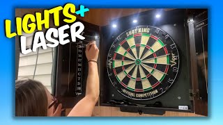 The Dartboard with Lights  + LASER Line! Viper Vault Dartboard (Elite Version) Review