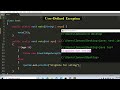 user defined exception in java | Learn Coding