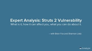 Expert Analysis: Struts 2 Vulnerability 2017