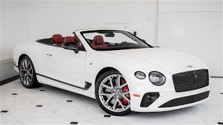 Snow Quartz Pearlescent on Hotspur 2023 Bentley Continental GTC S