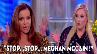 The View Sunny Hostin SHOUTED at Meghan McCain's Face After She Irrationally Angry with Democratic