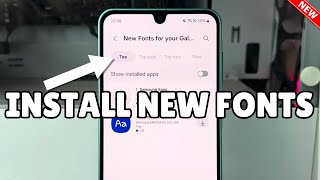 Galaxy A16: How to install New Fonts Samsung