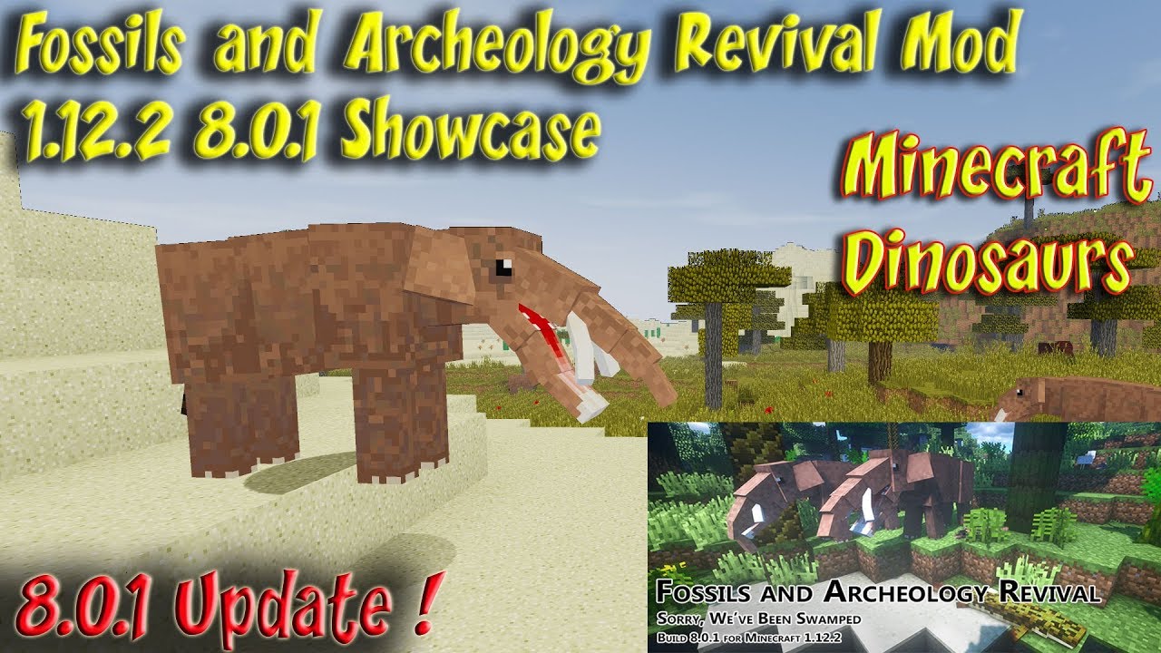 Fossils And Archeology Mod 1.12.2 V 8.0.1 Dinosaur & Animal Update ...