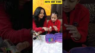 Mini Vlog 316 - Aayu Ki Exam Stationaries 🖍😃✏️🤩 - Part 2 #aayuandvanu #shorts #viral #youtubeshorts