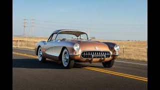 1956 Chevrolet Corvette 265/225 3-Speed Driving on the Highway