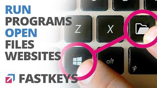 Use shortcuts to run programs, open files, folders and websites [Beginner FastKeys Tutorial].