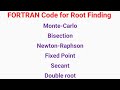Root Finding: Code Review (Newton-Raphson, Bisection, Monte-Carlo, Secant, double roots)