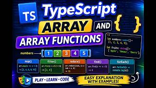 Typescript 5: | Array and Array Functions | Playwright with Typescript