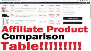 [PART 7] Create Affiliate Product Comparison Review Table in Wordpress FREE!
