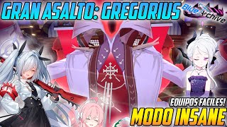 Blue Archive | Grand Assault | Gregorius 🏠 MODO INSANE | El regreso de un gran desafio!