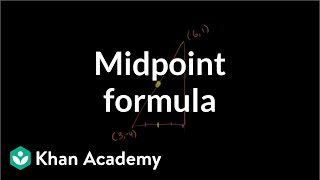 Midpoint formula | Analytic geometry | Geometry | Khan Academy