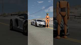 Lamborghini vs Dummy |  Crash Test  #youtube #video #shorts