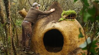 Building a Yoda's Hut! The best survival and warm amazing shelter (part #1)