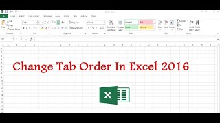 Change The Tab Order In Excel
