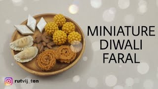 Miniature Diwali Faral | Maharashtrian Food | Fridge magnet.