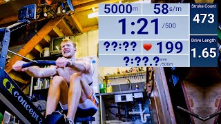 5000m Rowing Machine Winter Test