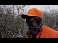 crazy woodcock and ruffed grouse hunting in the snow