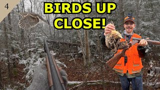 CRAZY Woodcock and RUFFED GROUSE Hunting in the SNOW!