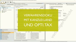 Erstellung einer Verfahrensdokumentation (GoBD) mit Opti Tax Doku und kanzlei.land