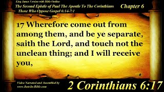 2 Corinthians Chapter 6 - Bible Book #47 - The Holy Bible KJV Read Along Audio/Video/Text