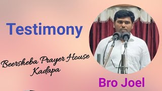 Testimony of Bro Joel, Beersheba Kadapa