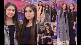 Beautiful Sisters Arisha Razi and Sara Razi in Nida Yasir Show Good Morning Pakistan by Ainy TV.