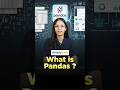 What Is Pandas | Pandas Tutorial For Beginners | Pandas In Python Explained | #Shorts  #Simplilearn