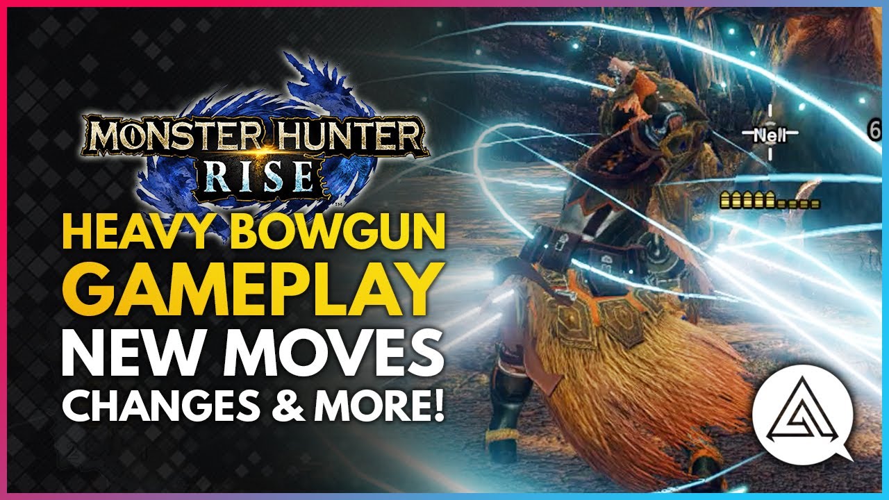 Monster Hunter Rise | New HEAVY BOWGUN Weapon Gameplay - New Moves ...