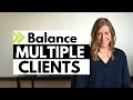 Multiple clients at month end (?!). Balance bookkeeper tasks