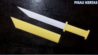 Origami pisau kertas, Cara membuat pisau dari kertas, PAPER KNIFE