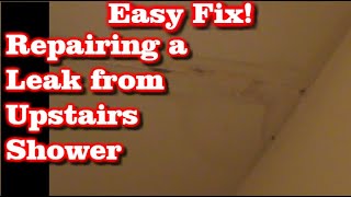 Water Leaking from Second Floor Bathroom