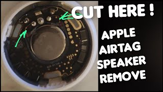 How to Remove AirTag glued speaker. New version