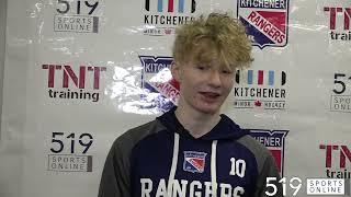 Meet the U16 Kitchener Jr. Rangers featuring defenceman Nolan Macey